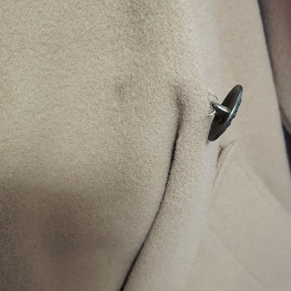 VINTAGE FENNLLI Brown Wool & Cashmere Belted Long Coat - Picture 14 of 16